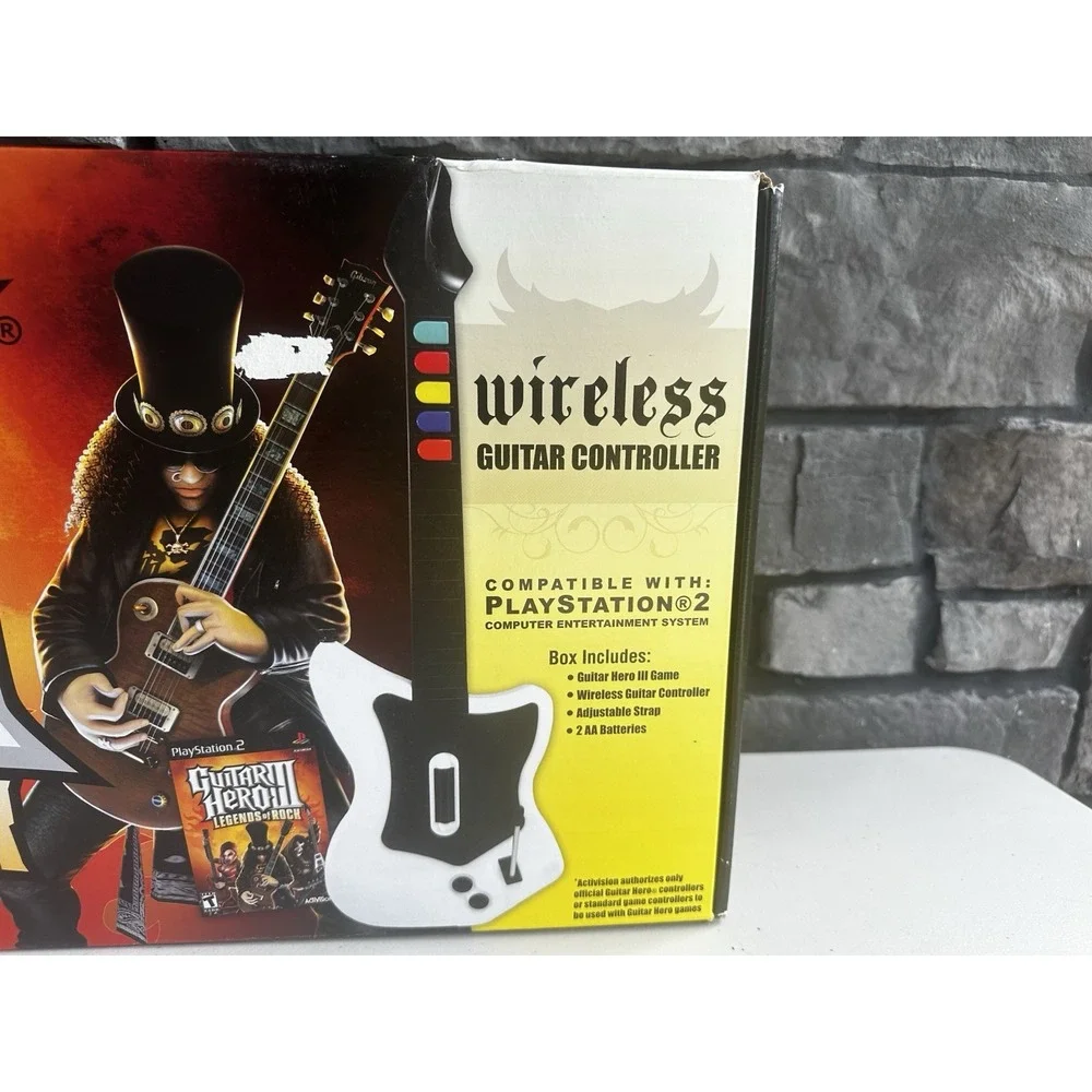 Guitar Hero III Legends of Rock PS2 Game Set Bundle BRAND NEW - Sealed!